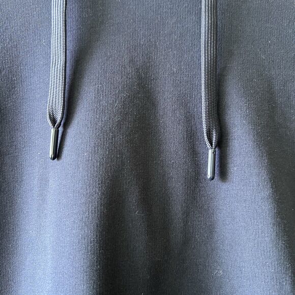 EMPORIO‎ ARMANI EA7 Hoodie Sweatshirt Dress Women Small Jersey Navy Blue Luxury - Picture 4 of 14